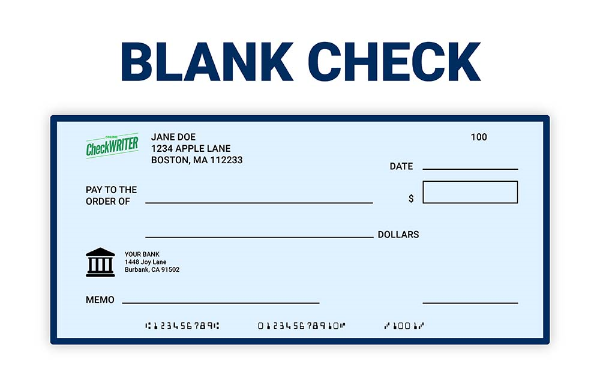 Print Blank Checks Using Online Check Writer
