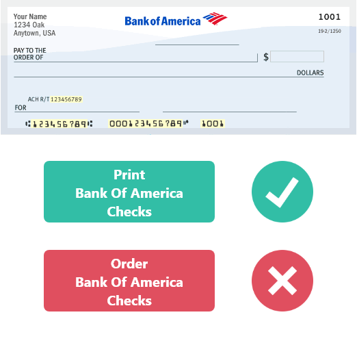 Cashier's check deals bank of america