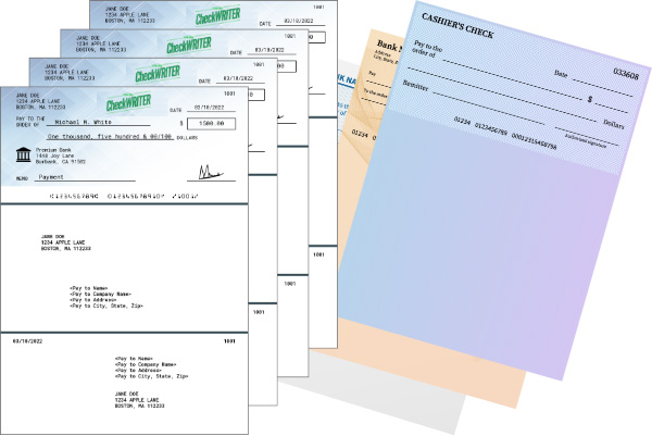 bank check template