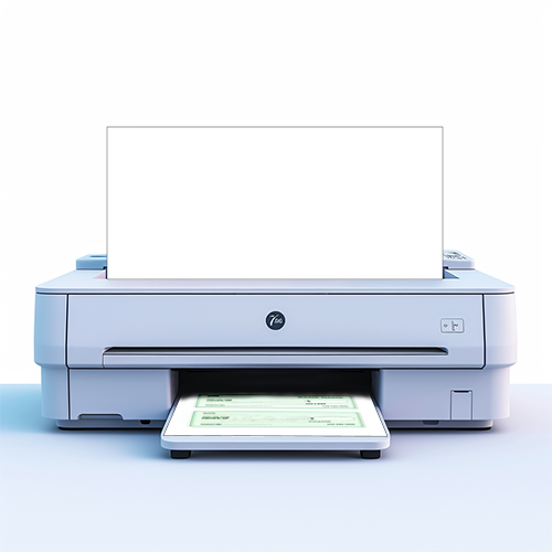 A Printer Prints a Check Using Check Writer Software Free