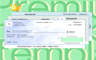 Customize Your Checks with Premium Designs and Print for Just $0.50 per Check!