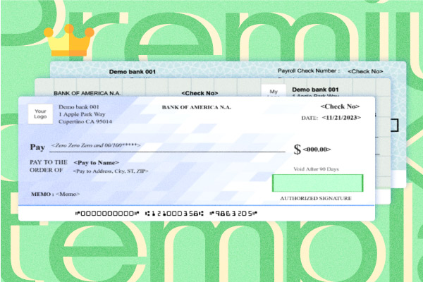 Customize Your Checks with Premium Designs and Print for Just $0.50 per Check!