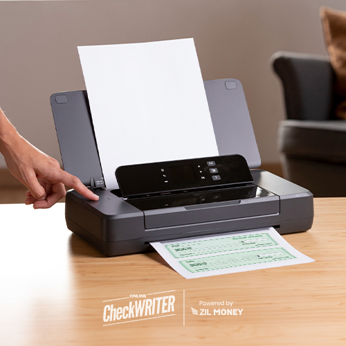 A Printer Printing Checks, Facilitating Effortless Check Book Management to Simplify Your Payment Methods.