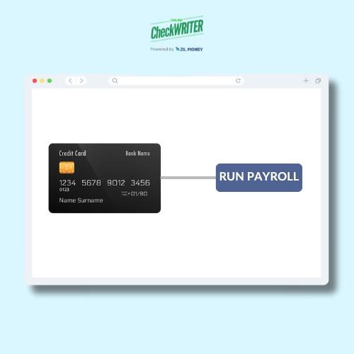 A Screen Displays the Payment Processing Tab That Symbolizes Pay Payroll with Credit Card for Fast and Secure Payments