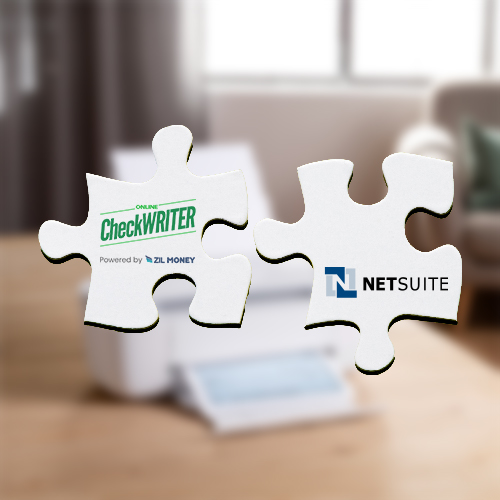 Two Interlocking Puzzle Pieces, Symbolizing the Integration with NetSuite