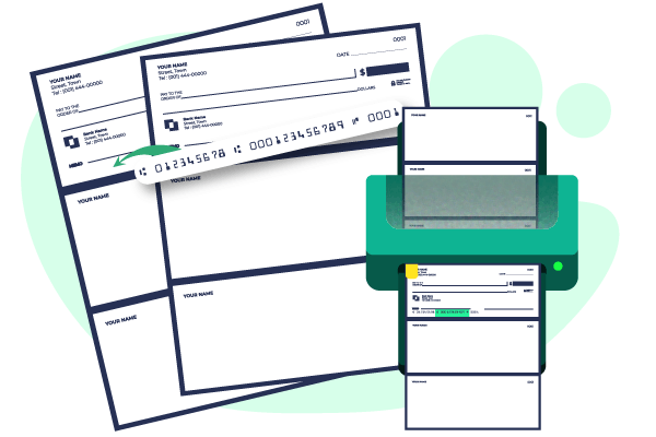 A Picture that Shows Print Checks On Using Blank Check Stocks Instead of Order Business Checks Online