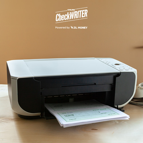 Printer Printing Checks On Blank Stock Papers. The Evolution of Checks From Pre-Printed to Instant Check Printing