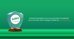 OnlineCheckWriter.com – powered by Zil Money, Recognized as a Summer 2024 Category Leader by SourceForge