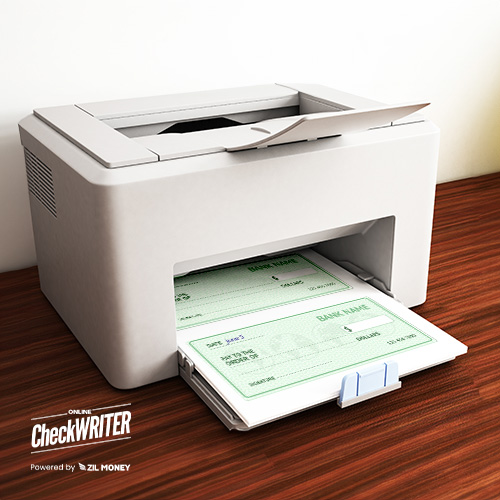 Printer Printing Checks On Blank Stock Papers. The Evolution of Checks From Pre-Printed to Instant Check Printing