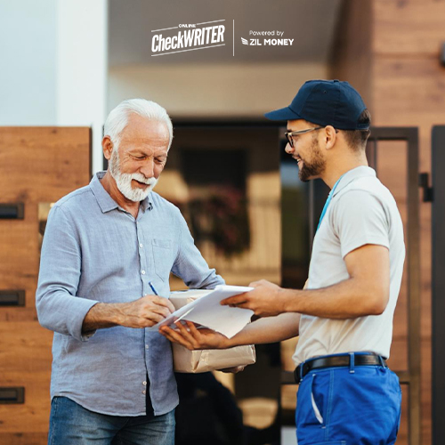 A Man Receives an Overnight Check Mailing from Another Man.