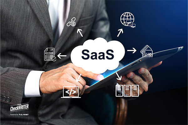 A Man With A Logo of Integrating API for SaaS Transformation, Efficiently Manage Your Payments