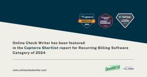 OnlineCheckWriter.com - powered by Zil Money Celebrates Recognition in Capterra Shortlist for Recurring Billing Software