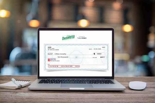 A Laptop Showing How To Create Checks With MICR Line, Securing Payments for Hotels by Printing the MICR Line on Check