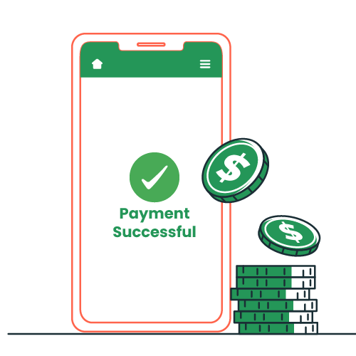 An Image of a Phone Screen Shows Payment Successful, Integrate Health Care Accounting Software to Manage Financials Securely