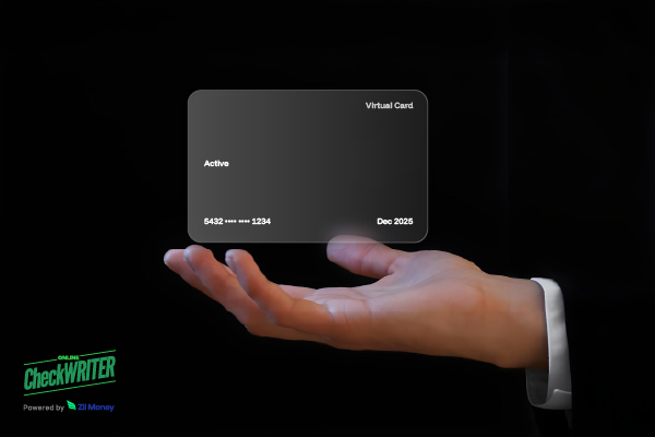 A Hand Presents a Sleek Black Virtual Card, Symbolizing Secure and Convenient Digital Payments in 2025.