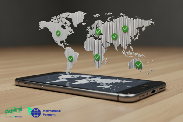 A Smartphone that Displays Fast International Payments Interface