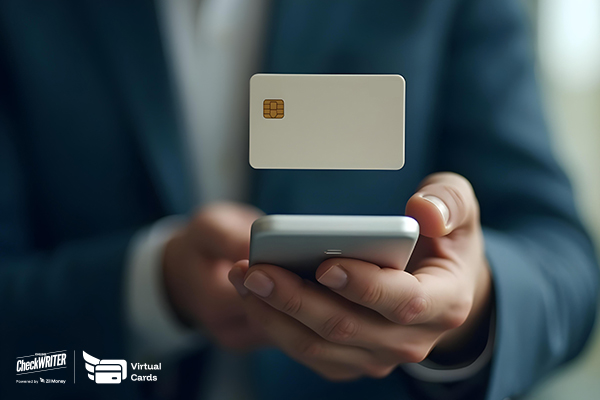 A Man Using A Phone to Make a Virtual Card Payment Easily. Set Spending Limits & Track Expenses in Real-Time