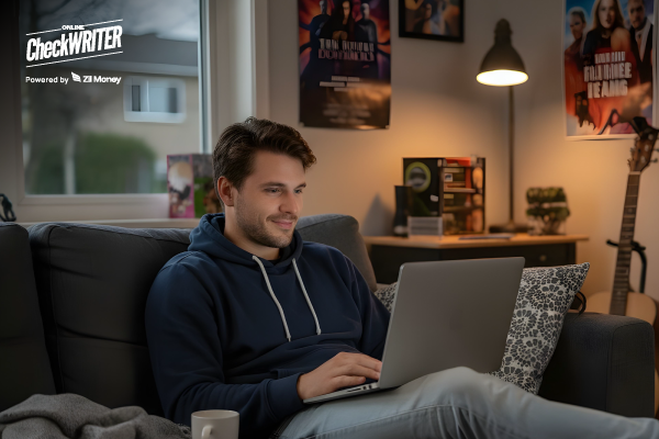 Beyond Complexity: How the Modern Platform for ACH Payments Unlocks Unstoppable Cash Flow for Businesses Today A Man Using A Laptop to Make an ACH Payment. Streamline Transfers with Low Fees, High Security, and Fast Processing, Giving Businesses Better Control and Faster Cash Flow