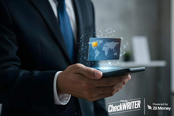 How Daily Limit Employee Cards Fuel Controlled Growth and Secure Your Business’s Edge Today A Person In a Suit Holding a Smartphone Showing Virtual Card, How Daily Limit Employee Cards Fuel Controlled Growth and Secure Your Business's Edge Today