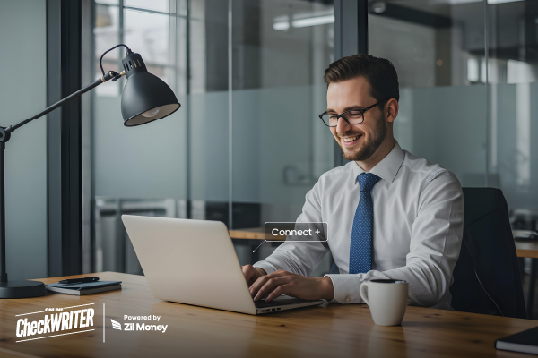 A Man Using A Laptop to Make a Payment Easily. Odoo Integration for Faster, Accurate Accounts Payable
