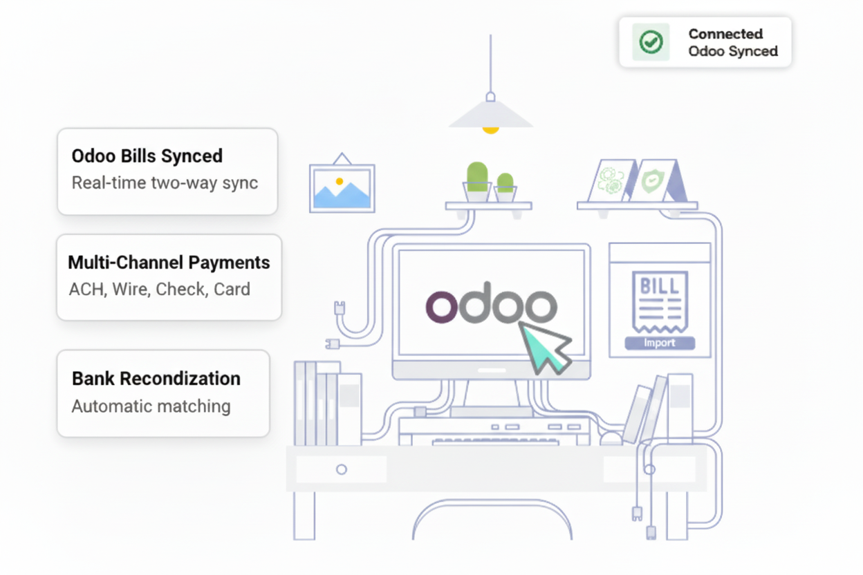 Odoo + OnlineCheckWriter.com Complete Banking & Payment Control Odoo + OnlineCheckWriter.com Complete Banking & Payment Control