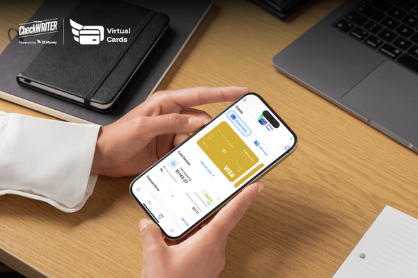 A Hand Holding a Smartphone Creating Virtual Cards, Top 5 Industries Benefiting from the Smarter Control of Virtual Cards