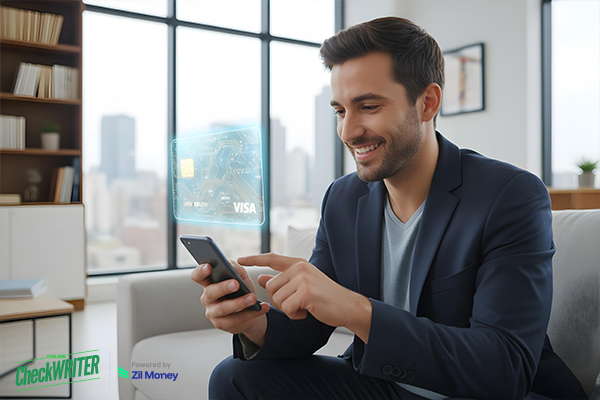 Control Every Swipe The Power of Wallet-Funded Business Cards A Man Holding a Smartphone Showing Virtual Card Payments. Control Every Swipe The Power of Wallet-Funded Business Cards