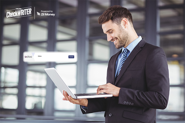 Transform Your Payment Strategy with Robust Two-Way Sync Integration A man watching his Odoo profiles getting integrated.