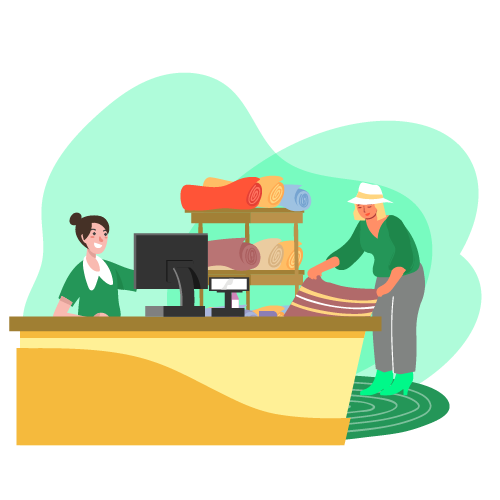 Accounting Software for Carpets and Rugs Business Easy Check Printing Illustration Of A Retail Store Using Accounting Software To Manage Sales And Easy Check Printing For A Carpets And Rugs Business