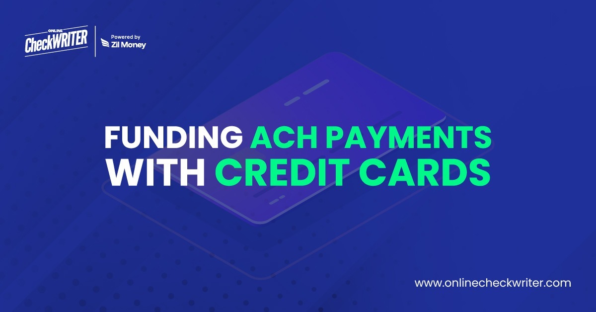 OnlineCheckWriter.com Enables Businesses to Fund ACH Payments Using Credit Cards