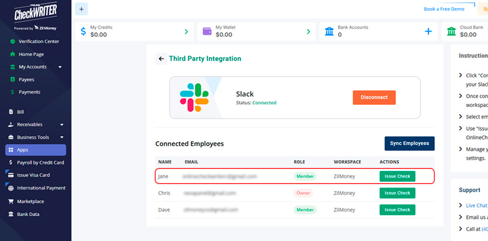Pick Who to Pay Choose the employees you want to pay. Leave out anyone else