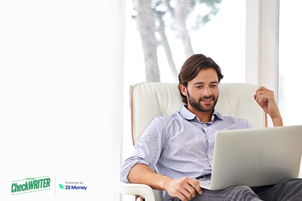 5 Vendor Payment Problems Draining Your Business – and the One Platform That Solves All of Them Man sitting comfortably while sending a Vendor Payment via laptop, ensuring business efficiency.