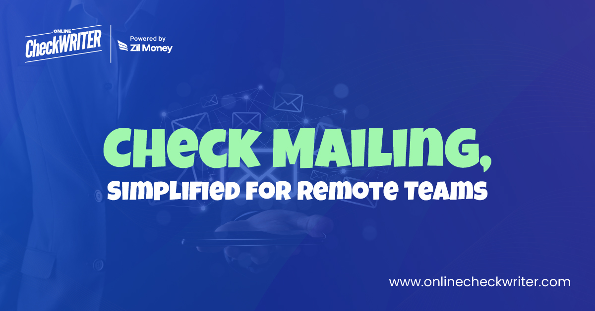 OnlineCheckWriter.com Bridges the Last Manual Step in Remote AP with Automated Check Mailing