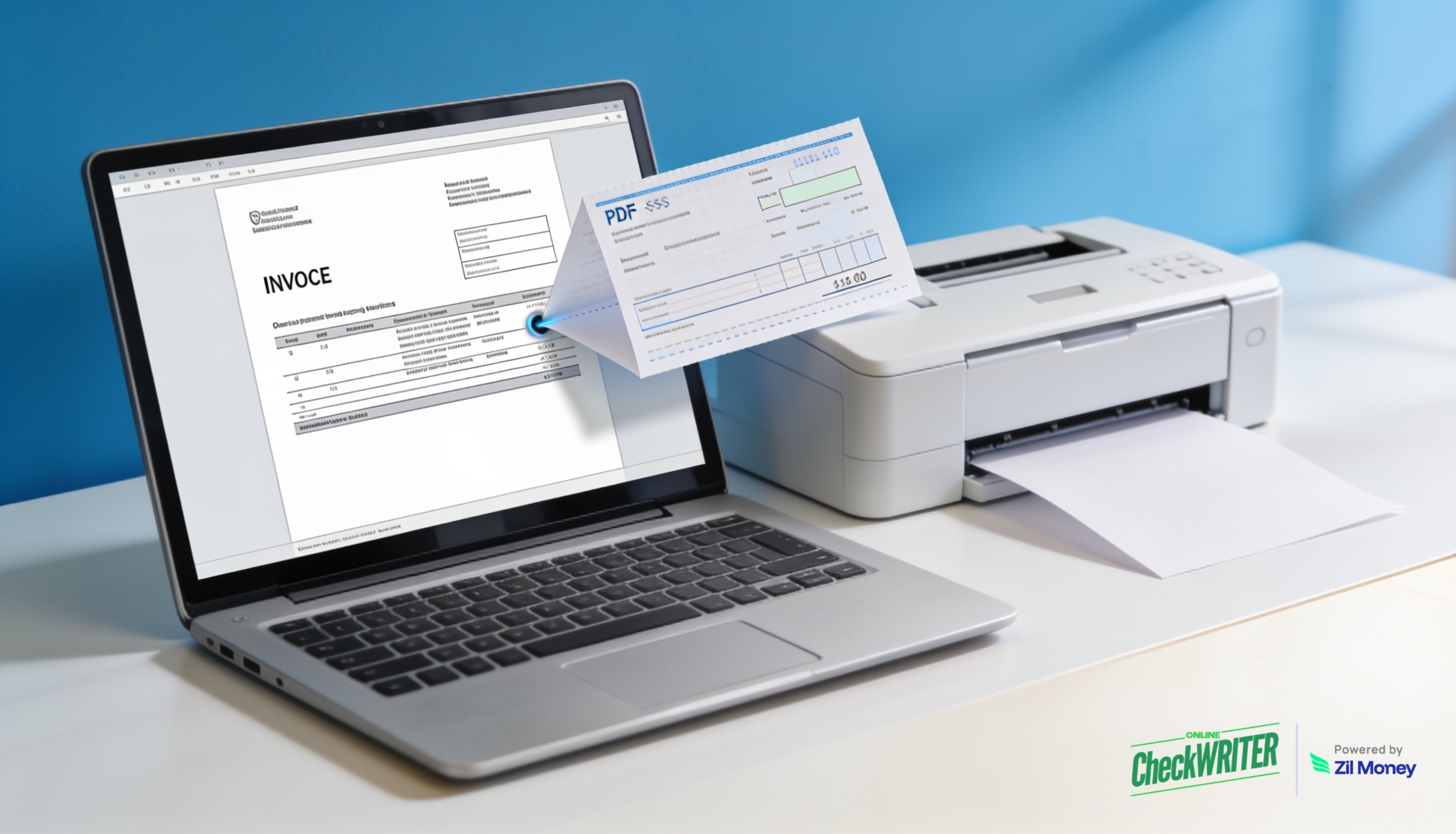 Create a check from a PDF Creating a check from a PDF invoice with OnlineCheckWriter.com