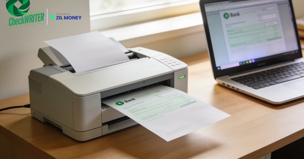 Print Checks at Home on Blank Paper Print checks at home on blank paper with a home printer and OnlineCheckWriter.com