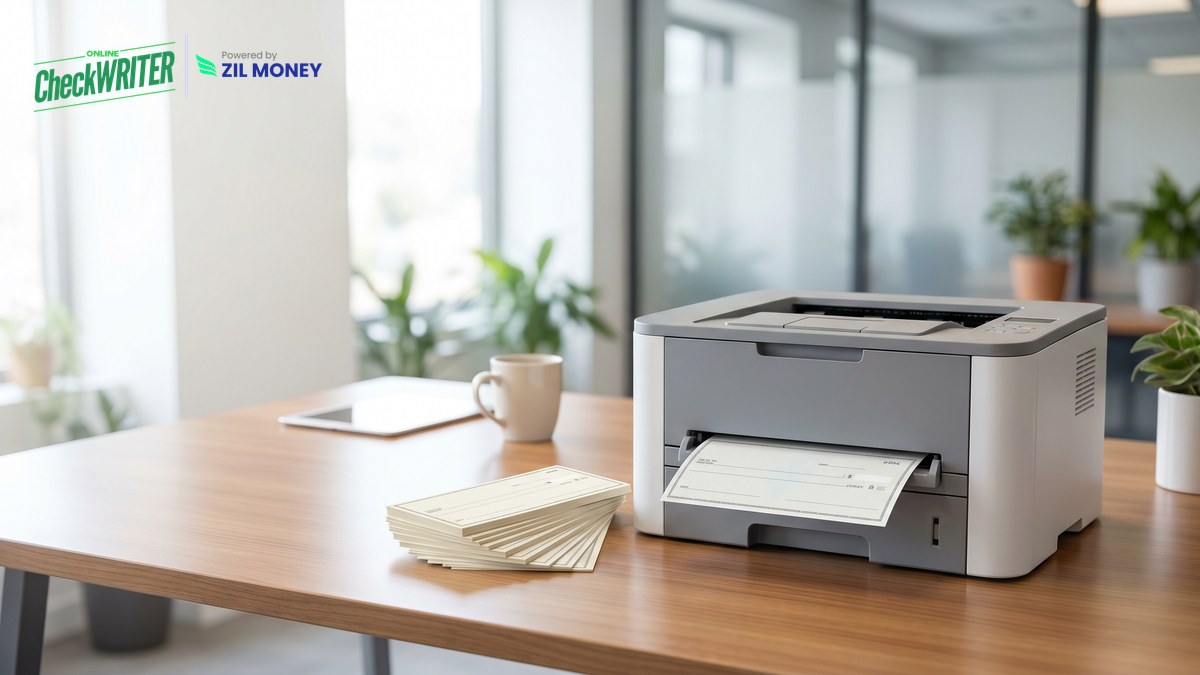 Unlimited check printing for business on blank stock at an office printer, OnlineCheckWriter.com Unlimited check printing for business on blank stock at an office printer, OnlineCheckWriter.com