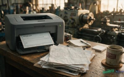 How a Detroit Machine Shop Pays Suppliers and Payroll With Bank Checks Online