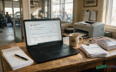 Writing Checks Online: What It Means for a Louisville Auto Repair Shop